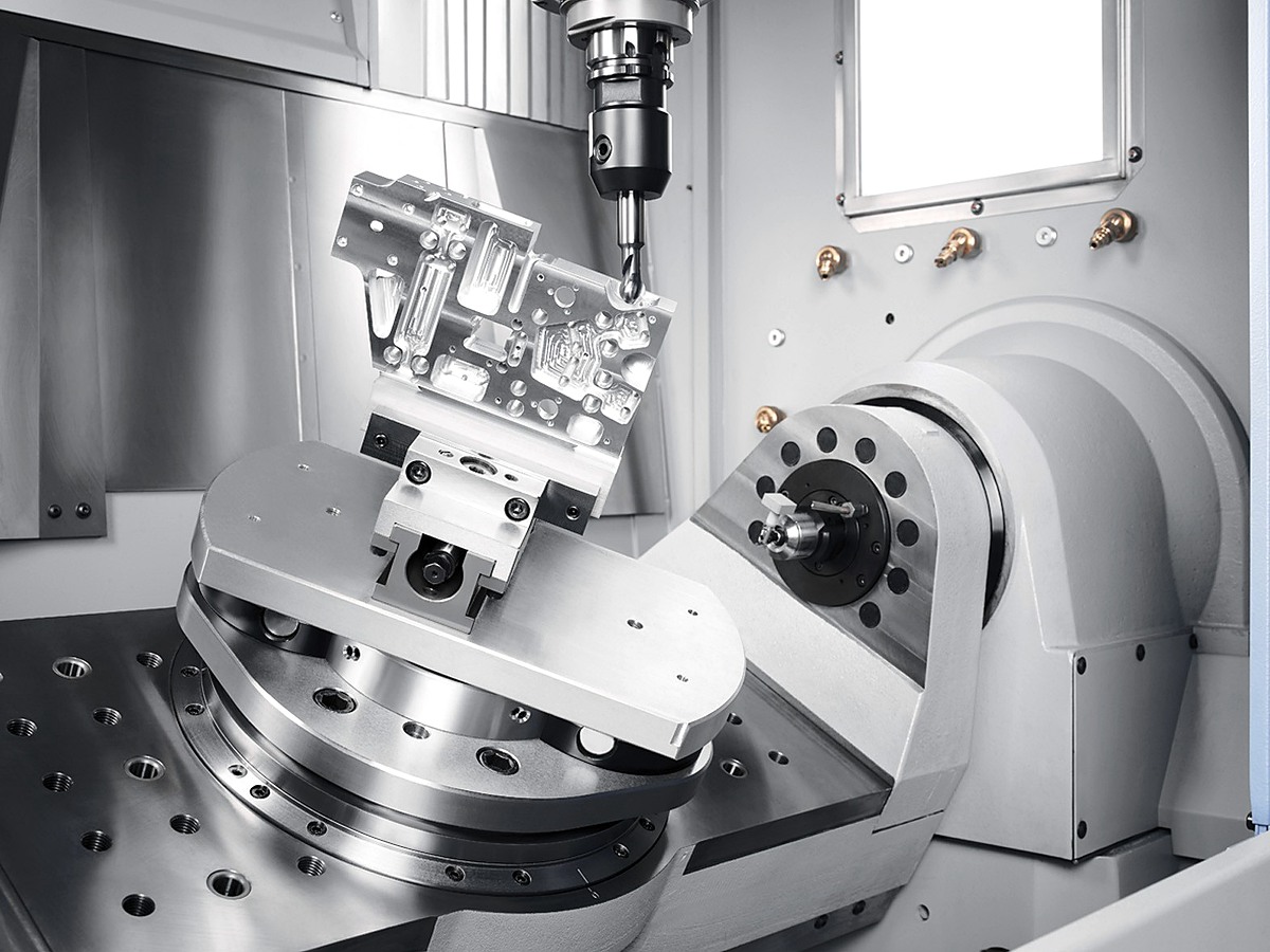 CNC milling of a complex metal part